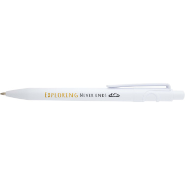 Logo trade corporate gifts image of: Unica recycled plastic ballpoint pen (black ink)