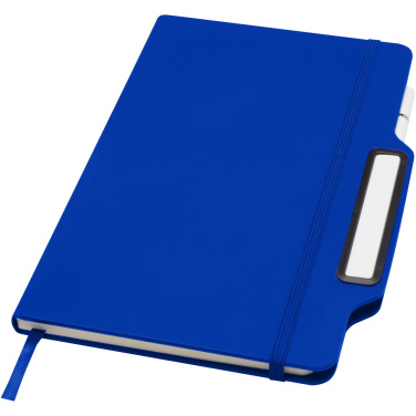 Logo trade advertising product photo of: Nexus A5 hard cover notebook with pen and pencil combo (black ink)