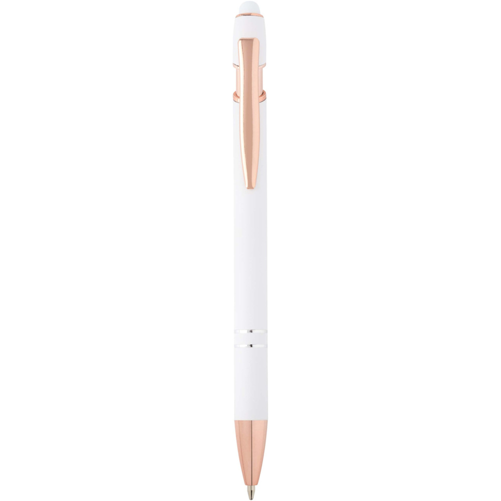 Logotrade promotional item image of: Nanna ballpoint pen with rose gold finish (blue ink)