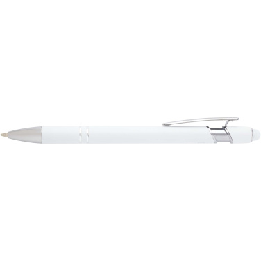 Logo trade advertising products image of: Kish ballpoint pen with silver finish (blue ink)