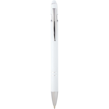 Logo trade promotional gifts image of: Kish ballpoint pen with silver finish (blue ink)