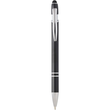 Logo trade promotional giveaways image of: Kish ballpoint pen with silver finish (blue ink)