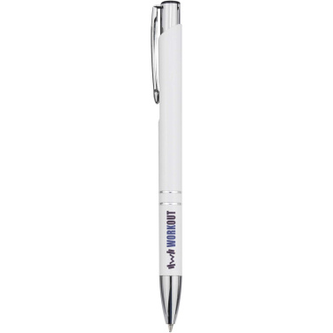 Logotrade promotional merchandise picture of: Moneta recycled aluminium ballpoint pen (blue ink)