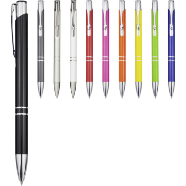 Logotrade business gift image of: Moneta recycled aluminium ballpoint pen (blue ink)