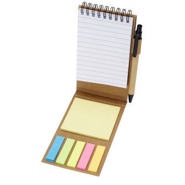 Logotrade promotional products photo of: Flipper sticky notepad with ballpoint pen (black ink)