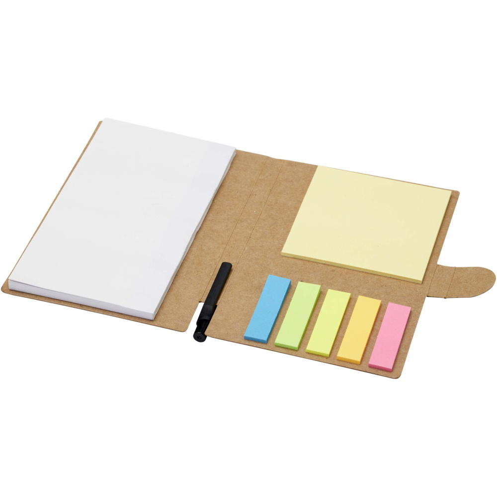 Logotrade advertising product picture of: Swift sticky notes booklet with ballpoint pen (black ink)