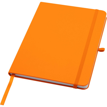 Logo trade promotional items image of: Teak A5 recycled hard cover notebook with lined pages