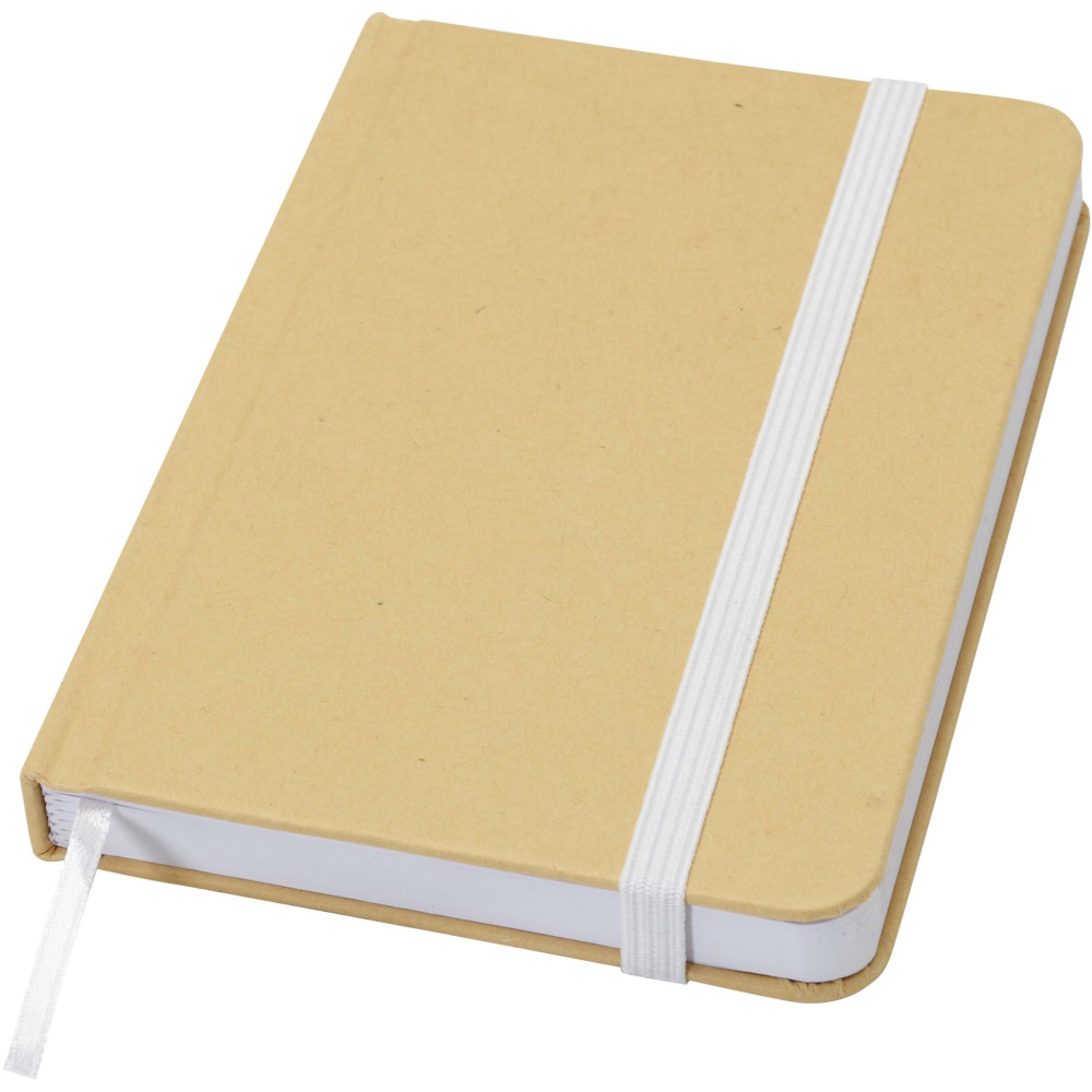 Logo trade business gift photo of: Reed A6 recycled hard cover notebook with plain pages