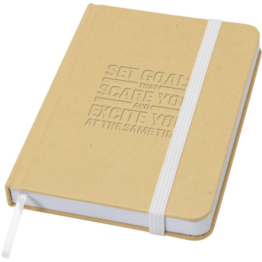 Logotrade promotional products photo of: Reed A6 recycled hard cover notebook with plain pages