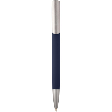 Logo trade promotional giveaway photo of: Ziguur recycled aluminium ballpoint pen (black ink)