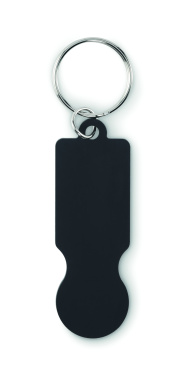 Logotrade promotional gift picture of: Key ring with trolley token