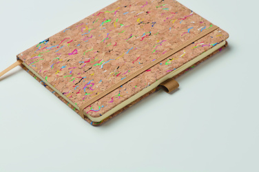 Logo trade corporate gift photo of: A5 cork coloured notebook