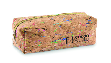 Logotrade promotional products photo of: Coloured cork pencil case