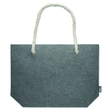 Logo trade promotional products image of: RPET felt beach bag