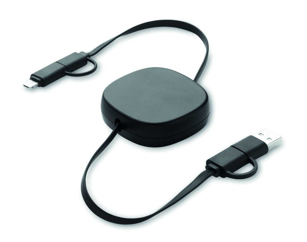 Logotrade corporate gift picture of: 60W retractable charging cable