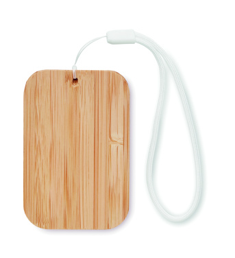 Logo trade promotional products image of: 15W wireless charger in bamboo