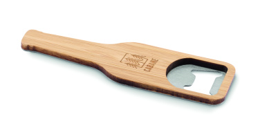 Logo trade promotional gift photo of: Bamboo bottle opener