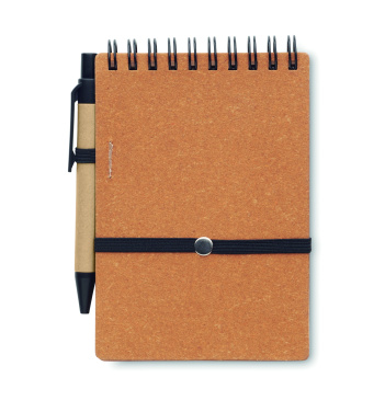 Logo trade promotional gifts picture of: Recycled notebook with ball pen