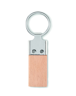 Logotrade promotional merchandise image of: Key ring with rubber wood