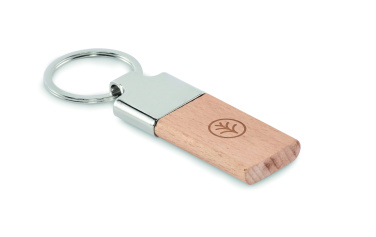 Logotrade business gifts photo of: Key ring with rubber wood