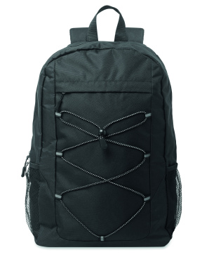 Logo trade promotional gifts picture of: 600D RPET polyester backpack