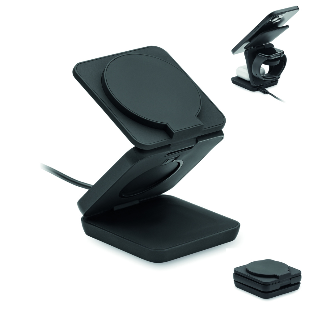 Logotrade promotional merchandise image of: 3in1 foldable charging station