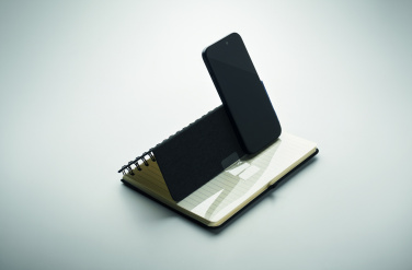 Logo trade advertising products picture of: A5 notebook with phone holder