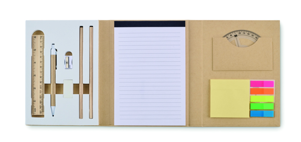 Logo trade promotional merchandise photo of: Stationary set with notepad