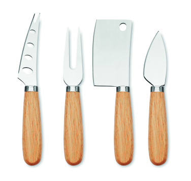 Logotrade advertising products photo of: Set of 4 cheese knives