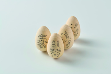 Logo trade corporate gifts image of: Wooden eggs painting set