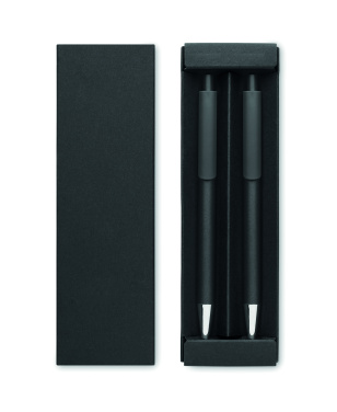 Logo trade corporate gifts picture of: Recycled aluminium pen set