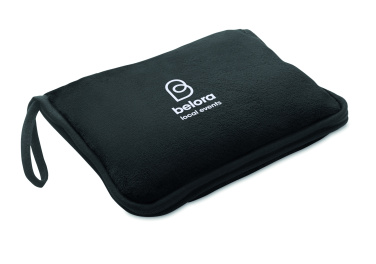 Logo trade corporate gifts image of: 2 in 1 travel blanket set