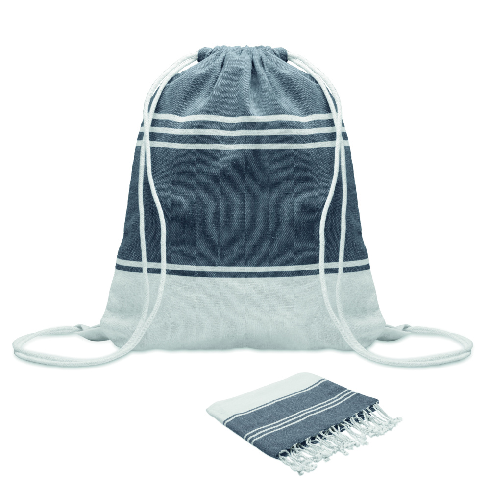 Logotrade corporate gift image of: Hammam towel drawstring set