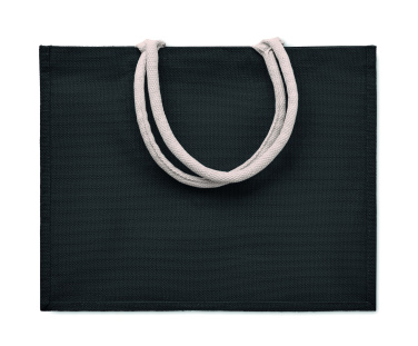 Logo trade advertising product photo of: Jute bag with cotton handle