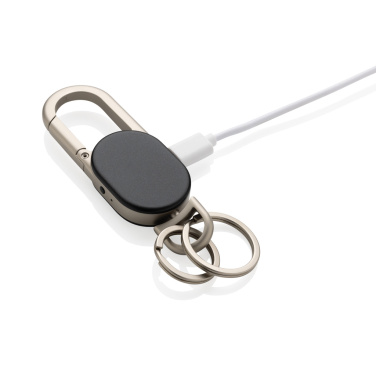 Logo trade promotional merchandise image of: Keyfinder keychain with worldwide locating and USB C