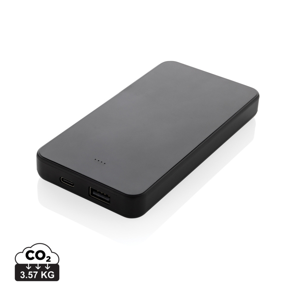 Logo trade promotional merchandise picture of: Boostcore RCS recycled plastic powerbank 10.000mAh USB C