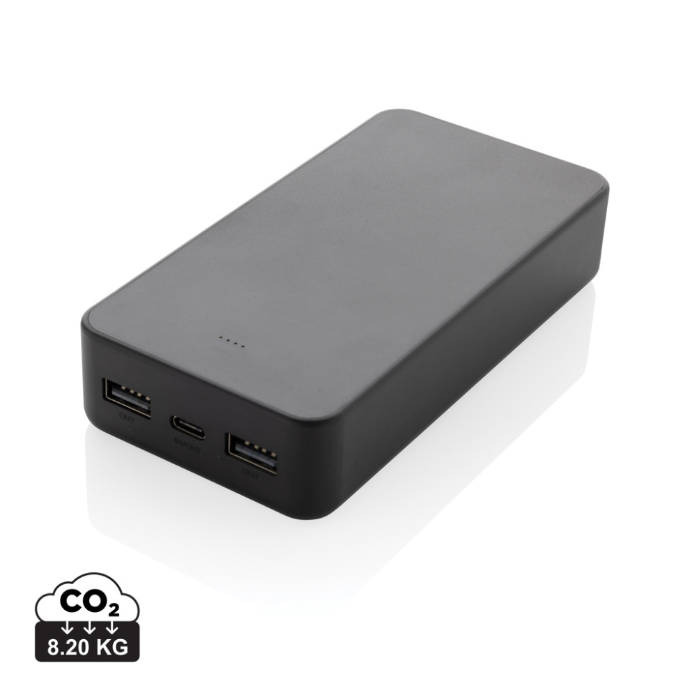 Logo trade promotional merchandise photo of: Boostcore RCS recycled plastic powerbank 20.000mAh USB C