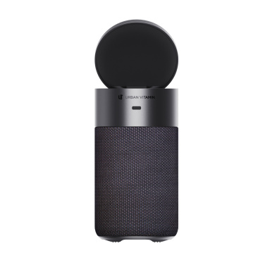 Logo trade corporate gifts image of: Urban Vitamin Anaheim RCS recycled 10W speaker 15W charger