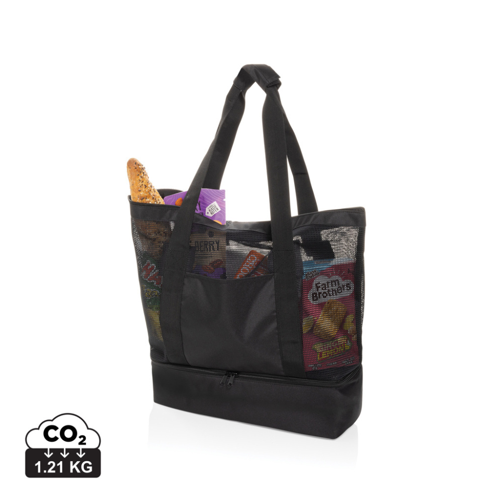 Logo trade promotional product photo of: Iqlo Aware™ RPET 2-in-1 cooler tote