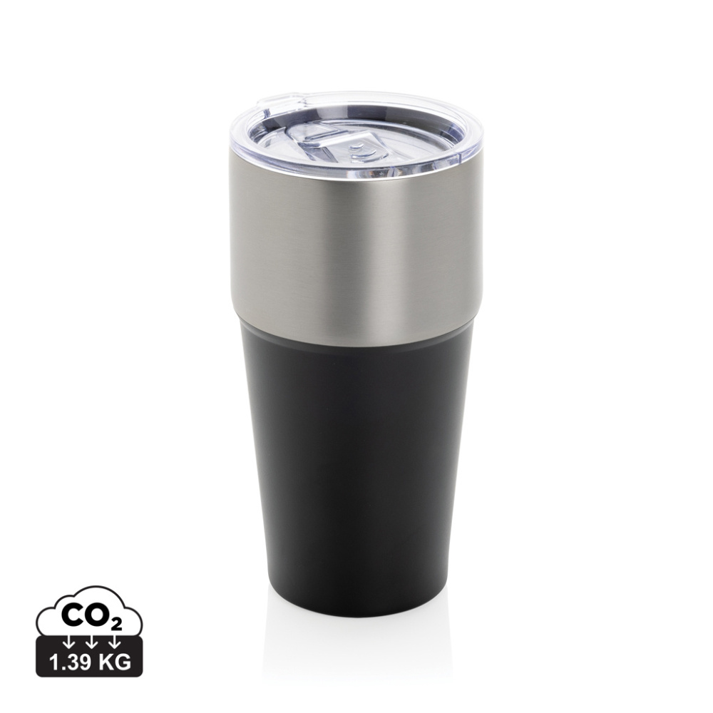 Logotrade promotional item picture of: Fluid RCS certified recycled steel tumbler 500ml