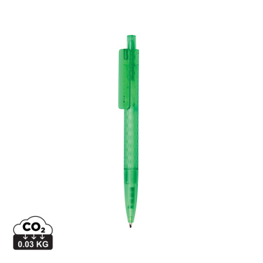 Logotrade promotional item picture of: X3 GRS recycled PC plastic pen frosted