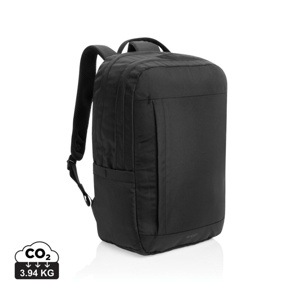 Logotrade promotional giveaway picture of: SP Aware™ RPET Edin 100% recycled 15.6 inch laptop backpack