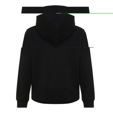 Logo trade promotional product photo of: Iqoniq Yengo kids recycled cotton hoodie with sidepockets