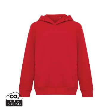 Logo trade promotional merchandise picture of: Iqoniq Yengo kids recycled cotton hoodie with sidepockets