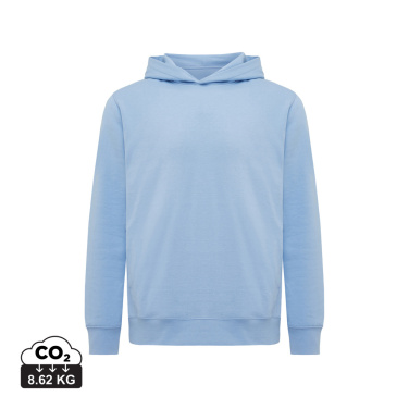 Logo trade corporate gifts image of: Iqoniq Yengo recycled cotton hoodie with sidepockets