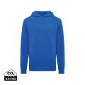 Iqoniq Yengo recycled cotton hoodie with sidepockets, royal blue