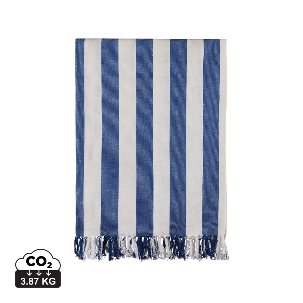 Logo trade promotional merchandise image of: VINGA Ornos GRS recycled cotton hammam towel