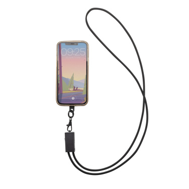 Logo trade corporate gifts picture of: Terra RCS recycled PET phone cord with dual charge cable