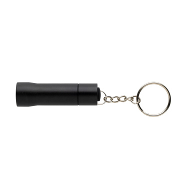 Logo trade promotional products image of: Flash RCS recycled aluminium keychain torch