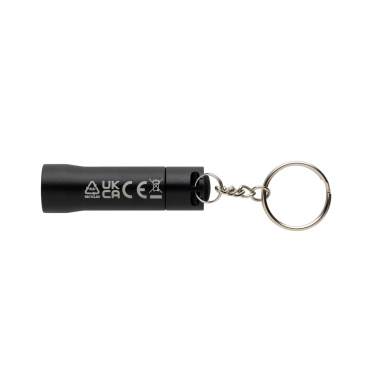 Logo trade promotional giveaway photo of: Flash RCS recycled aluminium keychain torch